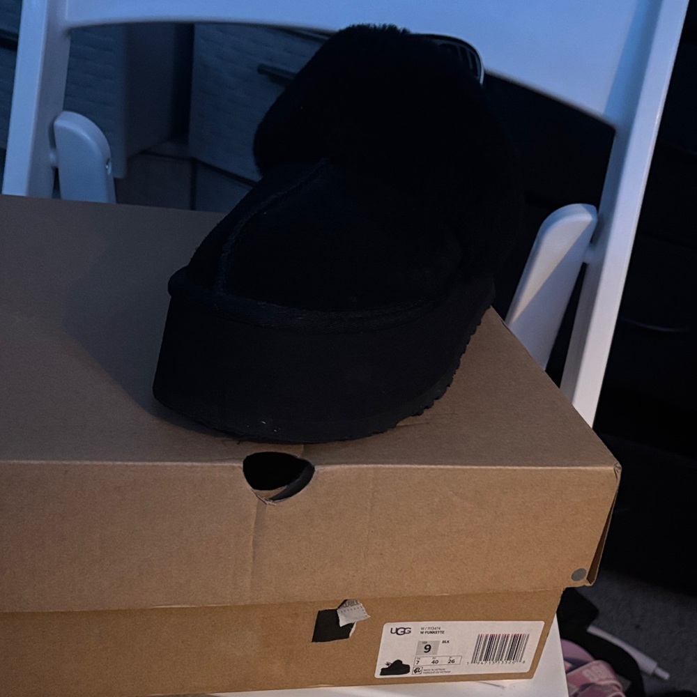 UGG Women's Classic Black Slippers